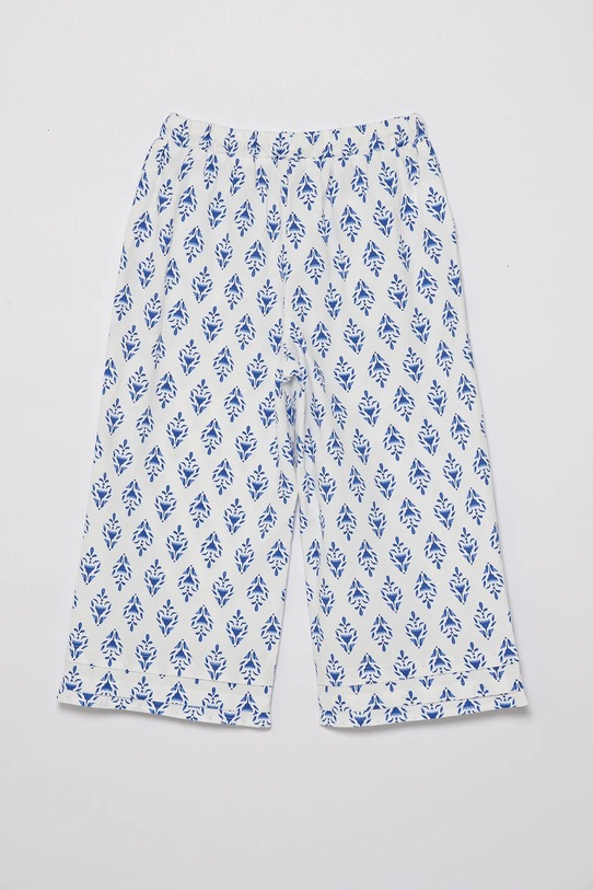 Παιδικό βαμβακερό παντελόνι United Colors of Benetton 4MMDCF04N.G.Seasonal μπλε SS25