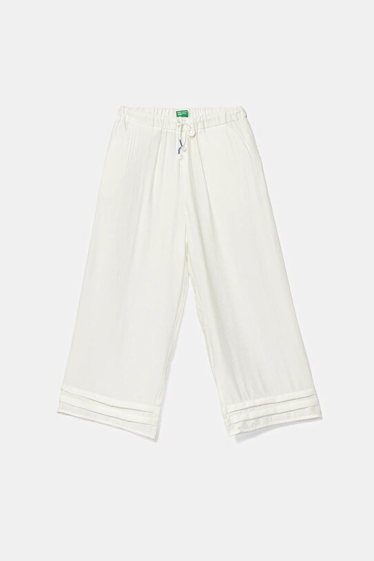 United Colors of Benetton spodnie dziecięce tkanina biały 4VDVCF04M.G.Seasonal