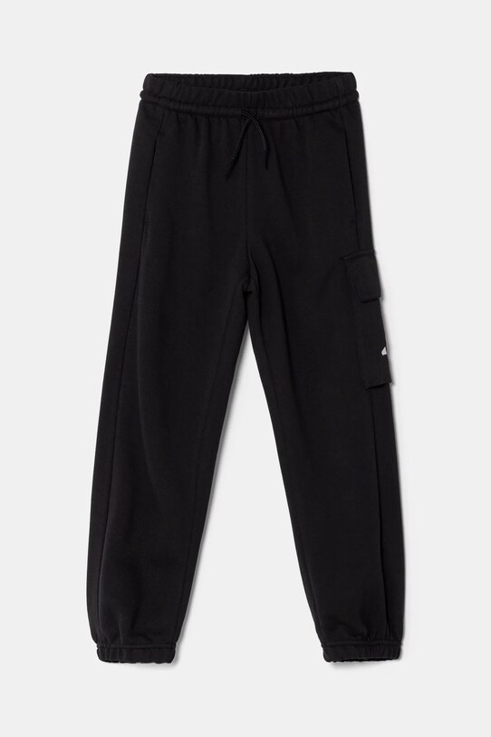 adidas pantaloni de trening din bumbac pentru copii JC9754 negru SS25
