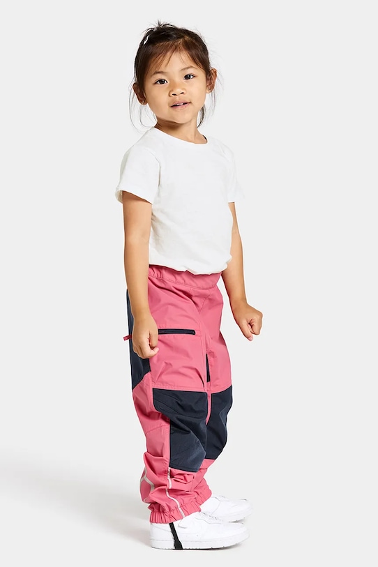 Didriksons spodnie dziecięce DUSK KIDS PNT tkanina różowy 505272
