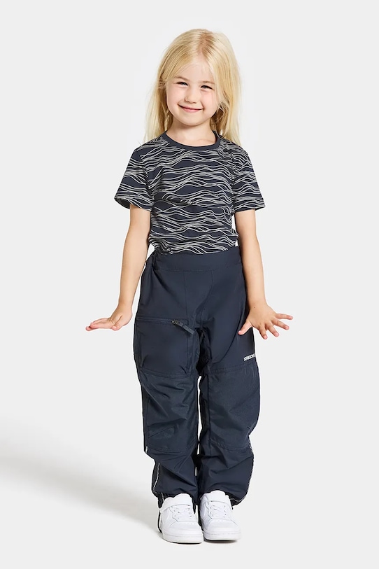 Dětské kalhoty Didriksons DUSK KIDS PNT látka námořnická modř 505272