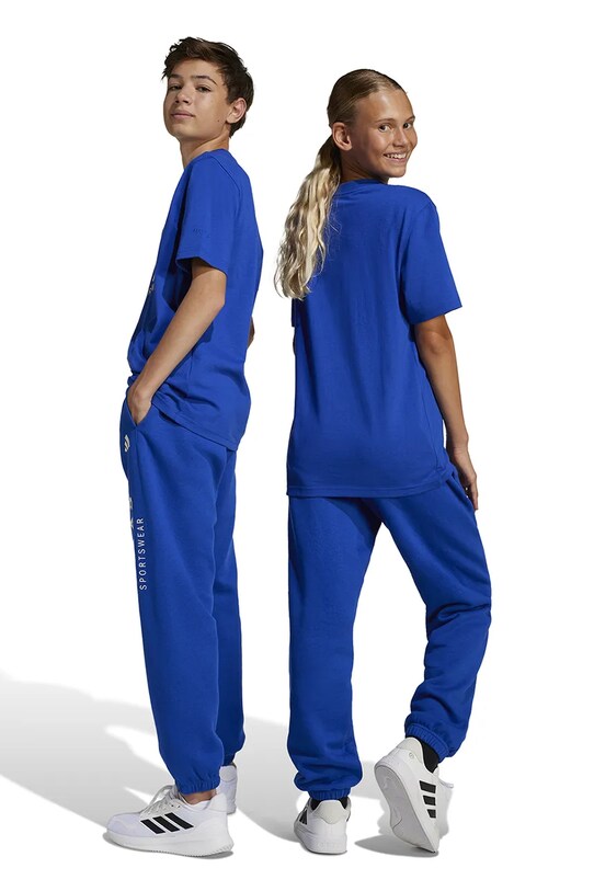 adidas pantaloni de trening pentru copii JC7613 albastru