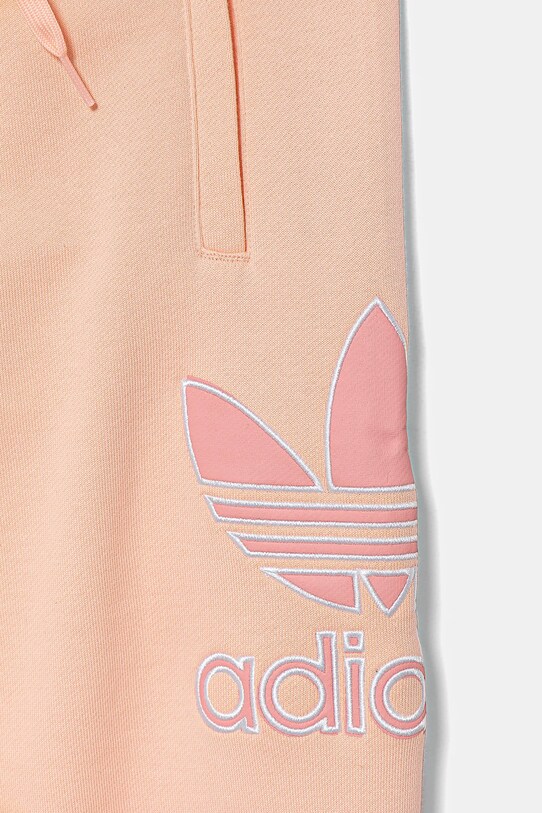 adidas Originals spodnie dresowe bawełniane dziecięce pomarańczowy JC9143