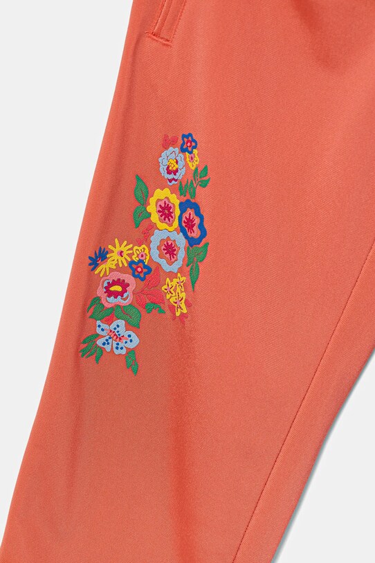 adidas Originals spodnie dresowe dziecięce pomarańczowy JC6680