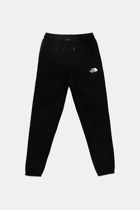 The North Face gyerek melegítőnadrág TEEN REGULAR TAPERED JOGGERS sima fekete NF0A8BHTJK31