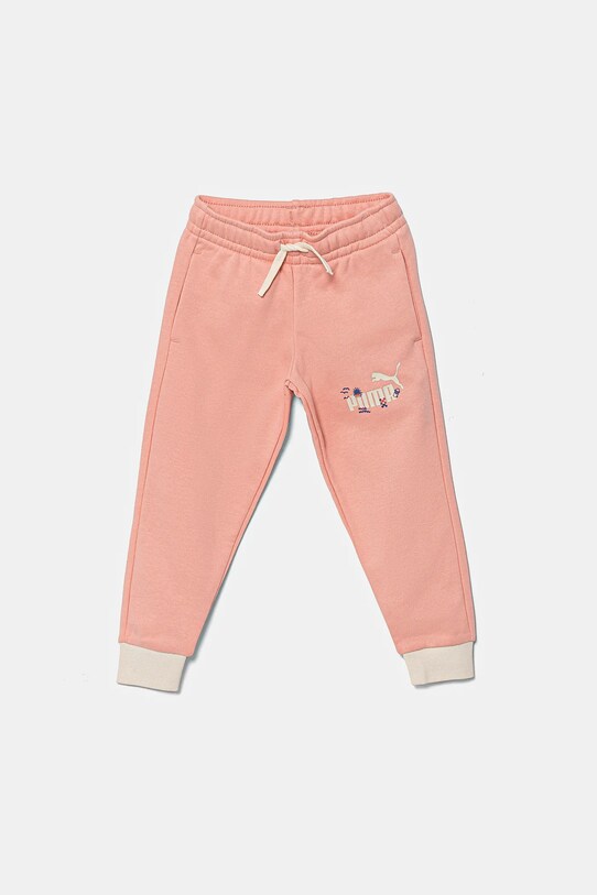 Puma pantaloni de trening SANDY ADVENTURES Sweatpants TR tricotaj portocaliu 685159