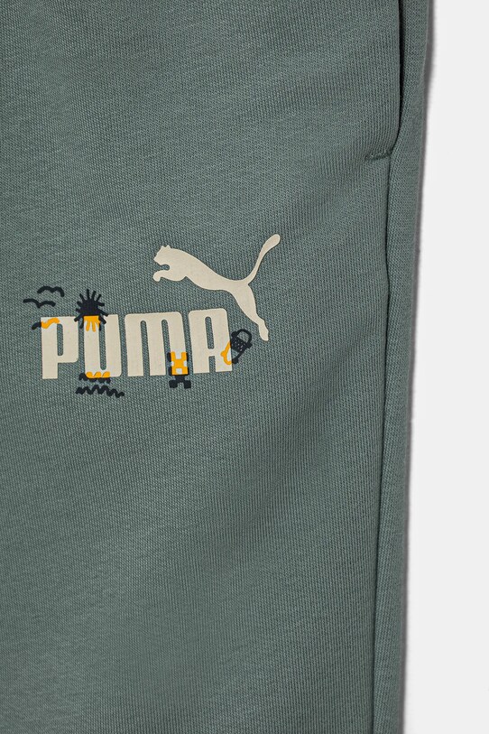 Chłopiec Puma spodnie dresowe SANDY ADVENTURES Sweatpants TR 685159 zielony