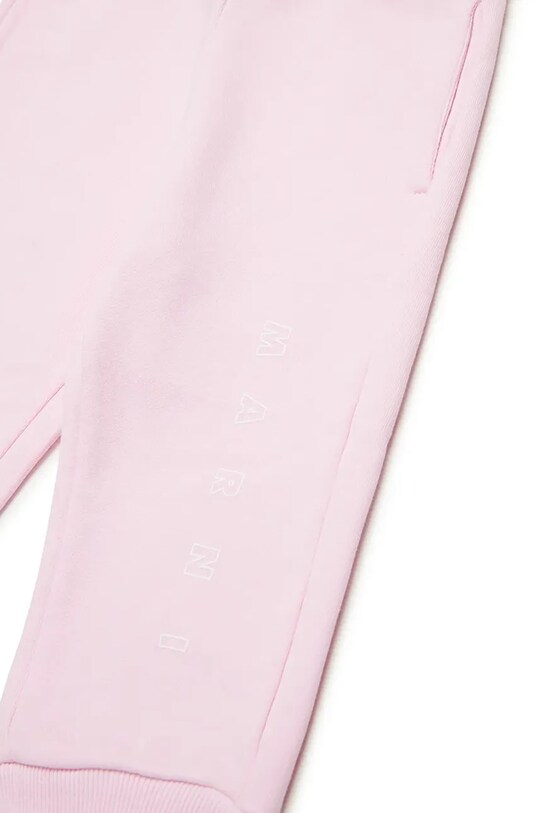 Marni spodnie dresowe bawełniane niemowlęce MP192B TROUSERS różowy M01436