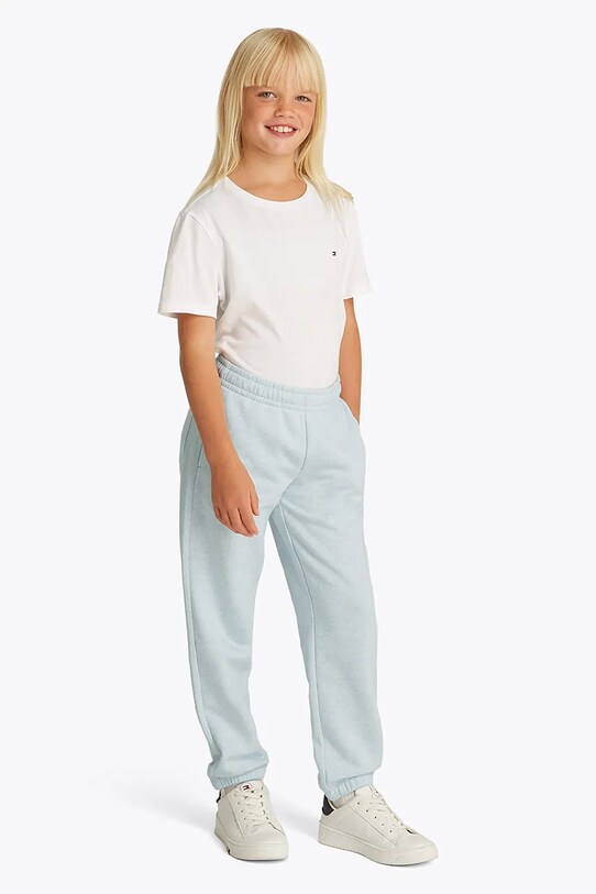 Дитячі спортивні штани Tommy Hilfiger з еластаном блакитний KS0KS00535.116.122.PPYA