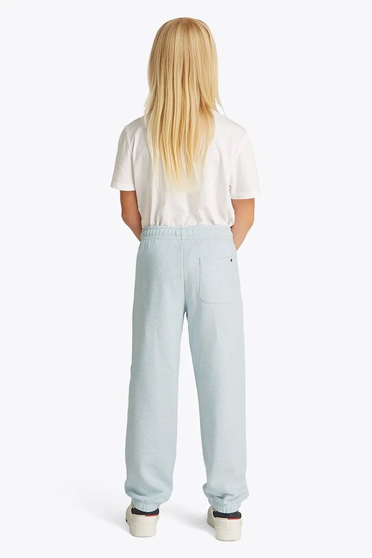 Дитячі спортивні штани Tommy Hilfiger блакитний KS0KS00535.128.176.PPYA