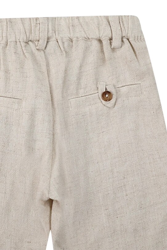 Otroške hlače s primesjo lanu Donsje Dado Trousers 4079500.98.128 bež