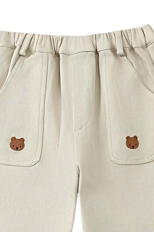 Otroške bombažne hlače Donsje Kassim Trousers Bear bež 4096301.68.92