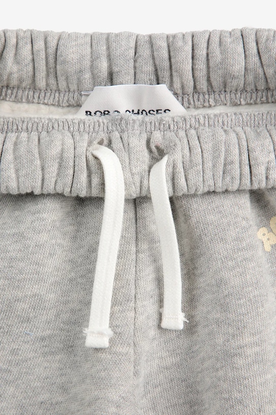 Kojenecké bavlněné tepláky Bobo Choses 125AB116 šedá
