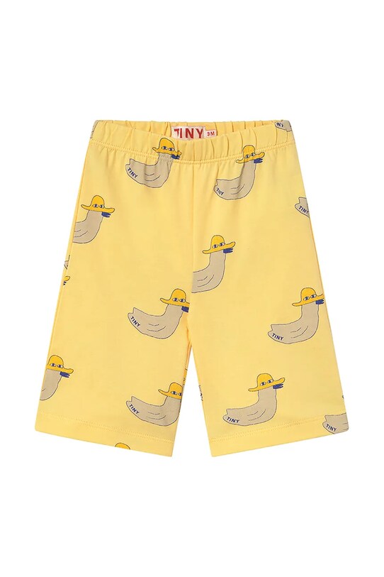 Βρεφικό βαμβακερό παντελόνι Tinycottons DUCKS BABY PANT βαμβάκι κίτρινο SS25.014