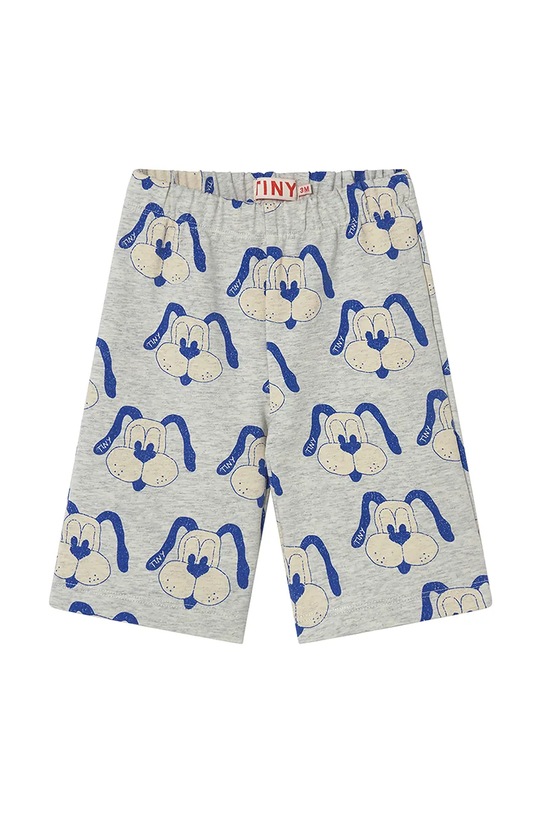 Hlače za dojenčka Tinycottons DOGS BABY PANT Z elastanom siva SS25.468
