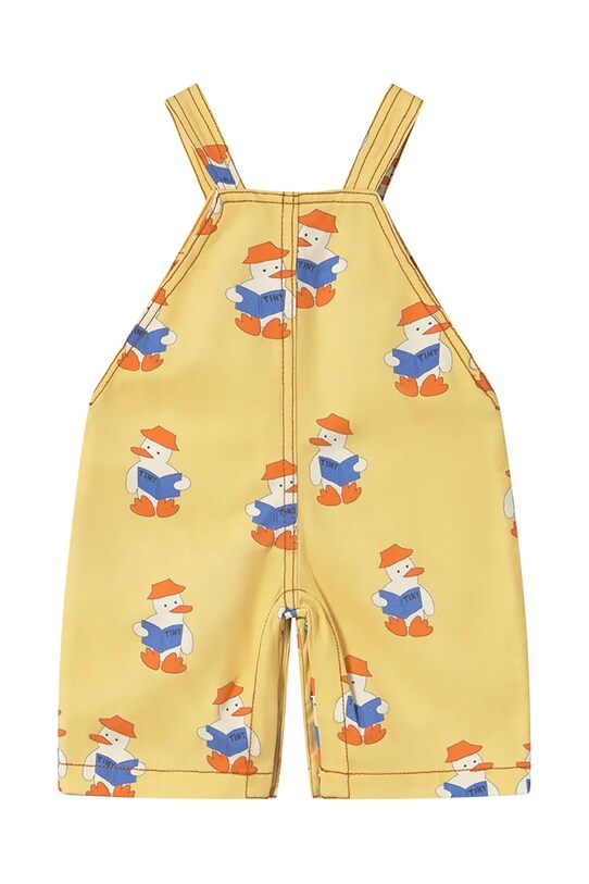 Hlače na naramnice za dojenčke Tinycottons BABY READERS DUNGAREE SS25.195 rumena SS25