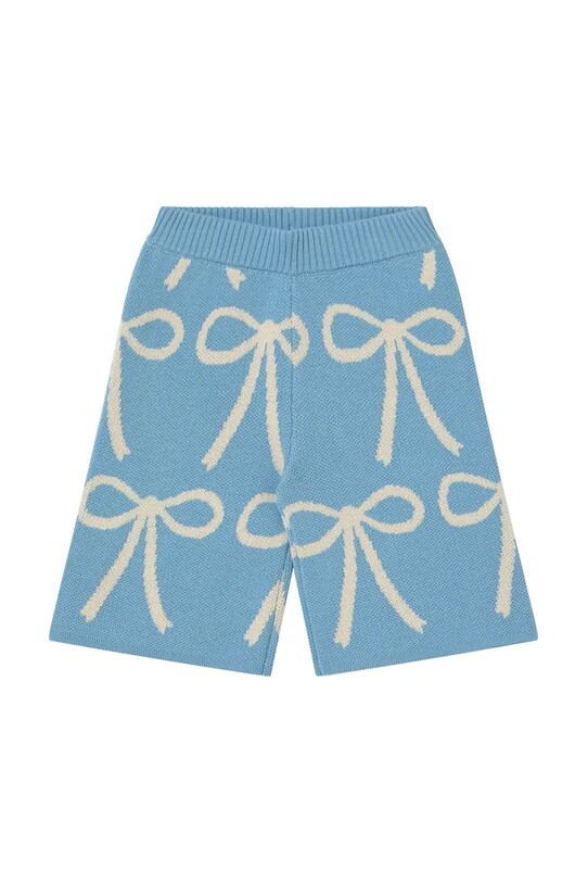 Otroške bombažne hlače Tinycottons BOWS BABY KNITTED PANT Bombaž modra SS25.324