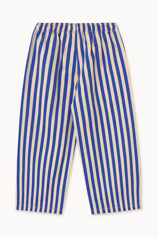 Chłopiec Tinycottons spodnie bawełniane dziecięce STRIPES WOVEN PANT SS25.229 niebieski