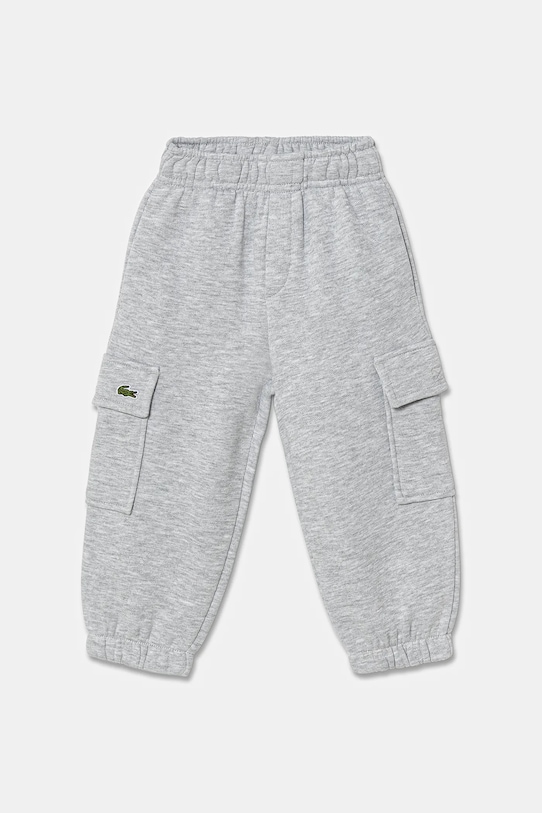 Παιδικό φούτερ Lacoste πλεκτό ύφασμα γκρί XJ7345