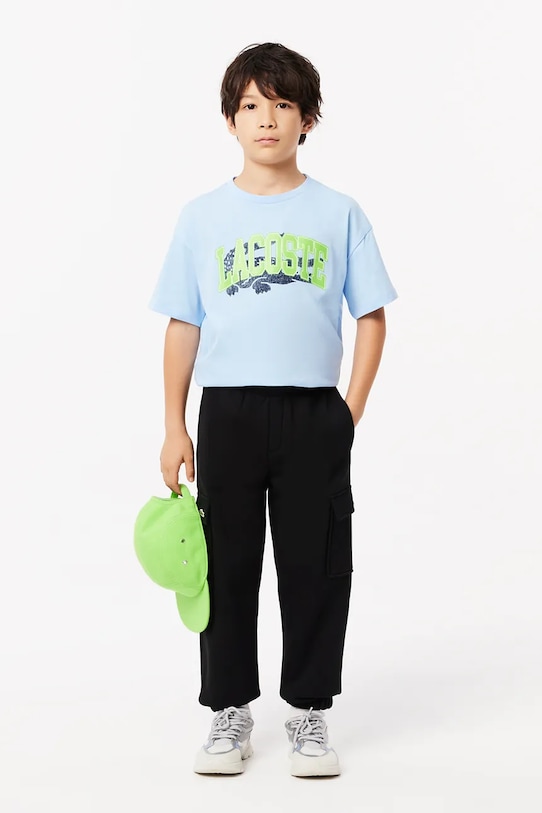 Lacoste spodnie dresowe dziecięce dzianina czarny XJ7345