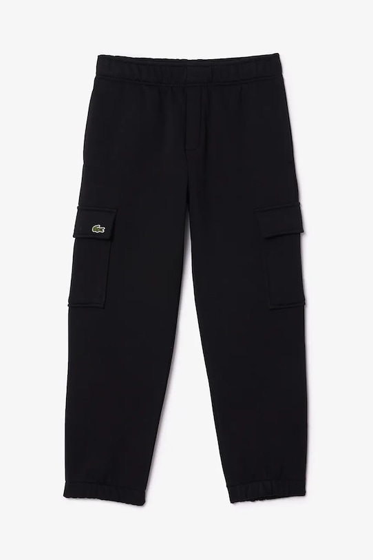 Lacoste spodnie dresowe dziecięce XJ7345 czarny AW25