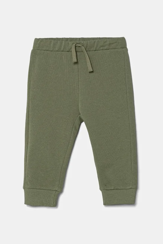 United Colors of Benetton spodnie dresowe dziecięce bawełna zielony 3J70GF010.P.Season.PPYA