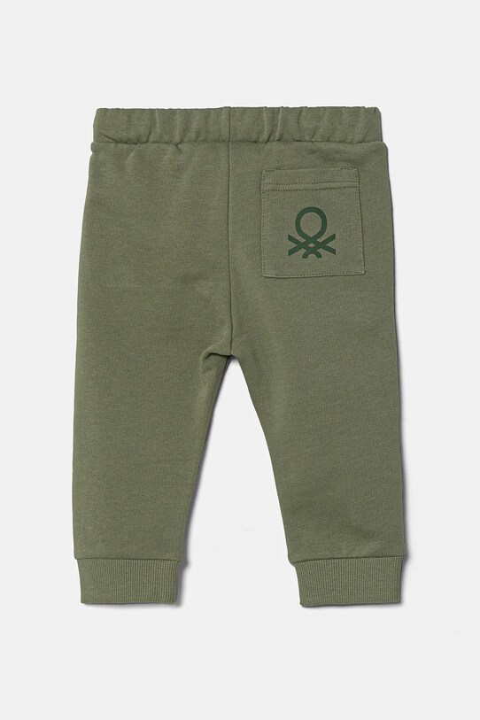 United Colors of Benetton spodnie dresowe dziecięce 3J70GF010.P.Season.PPYA zielony SS25