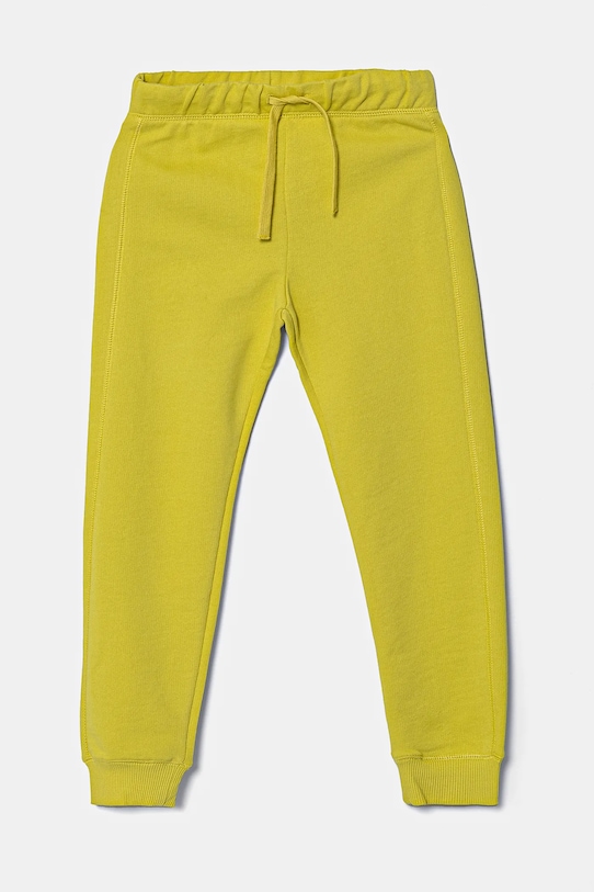 United Colors of Benetton pantaloni de trening din bumbac pentru copii bumbac galben 3J68CF058.G.Season.PPYA