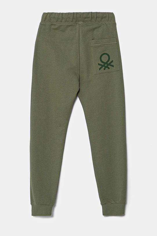 United Colors of Benetton spodnie dresowe bawełniane dziecięce 3J68CF058.G.Reproposed zielony SS25