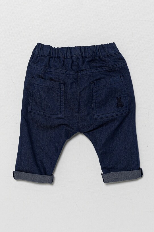 Hlače za dojenčka United Colors of Benetton 4U40AF018.W.Seasonal mornarsko modra SS25