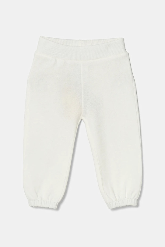 United Colors of Benetton pantaloni de trening din bumbac pentru bebeluși 3J70AF029.W.Seasonal bej SS25