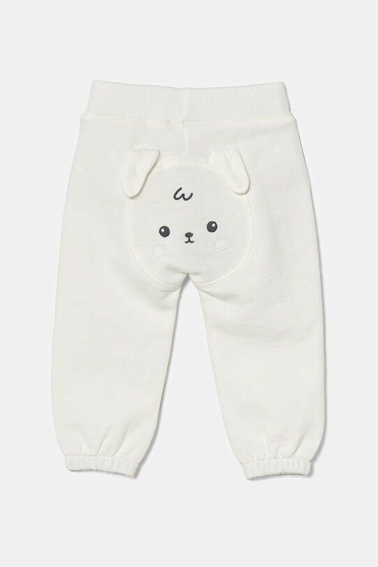 United Colors of Benetton pantaloni de trening din bumbac pentru bebeluși bumbac bej 3J70AF029.W.Seasonal