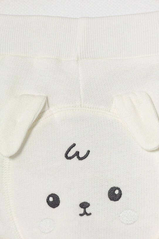 Băieți United Colors of Benetton pantaloni de trening din bumbac pentru bebeluși 3J70AF029.W.Seasonal bej