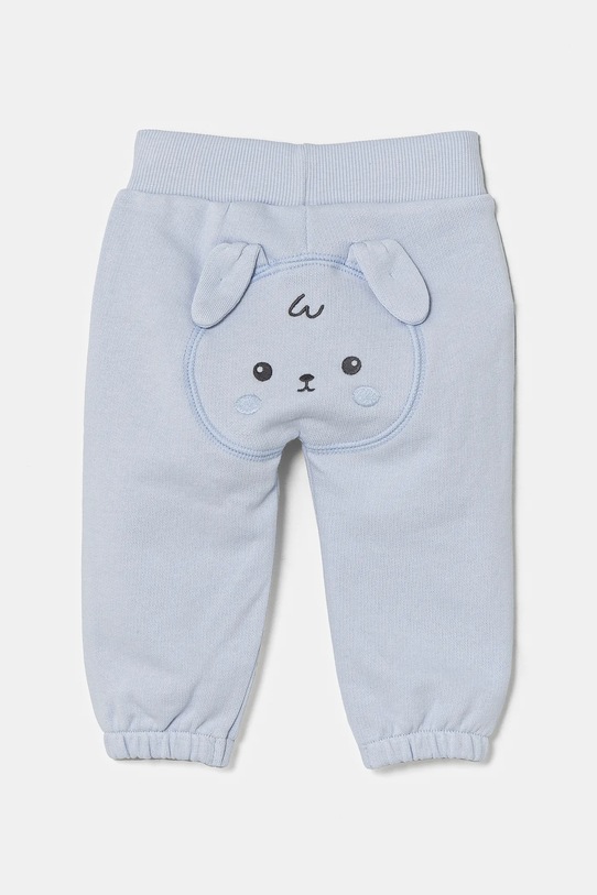 United Colors of Benetton spodnie dresowe bawełniane niemowlęce bawełna niebieski 3J70AF029.W.Seasonal