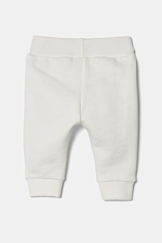 United Colors of Benetton spodnie dresowe bawełniane niemowlęce 3J70AF01R.W.Reproposed biały SS25