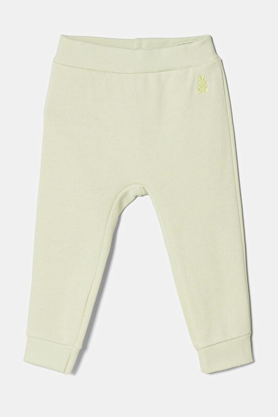 United Colors of Benetton pantaloni de trening pentru copii bumbac verde 3J70AF01R.W.Season.PPYA