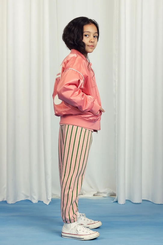 Otroška bombažna trenirka Mini Rodini Pletenina oranžna 2523013428