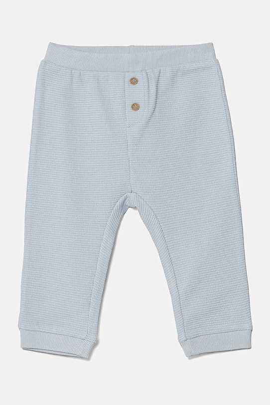 United Colors of Benetton spodnie bawełniane niemowlęce bawełna niebieski 3X3MAF027.W.Seasonal