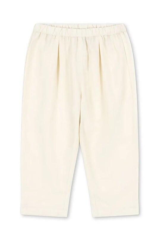 Konges Sløjd spodnie lniane dziecięce CELEBRATION FRANZEN PANTS tkanina beżowy KS103574