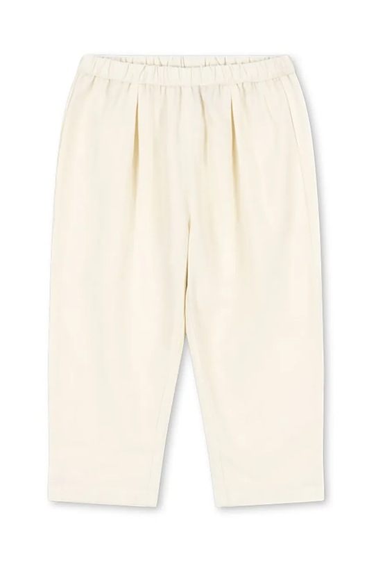 Konges Sløjd spodnie lniane dziecięce CELEBRATION FRANZEN PANTS tkanina beżowy KS103574