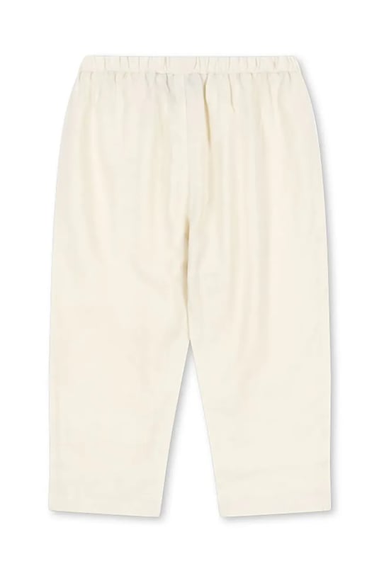 Konges Sløjd spodnie lniane dziecięce CELEBRATION FRANZEN PANTS KS103574 beżowy SS25