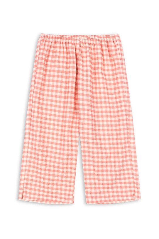 Konges Sløjd spodnie bawełniane dziecięce RHW X KS BELLA PANTS GOTS KS103590 czerwony SS25