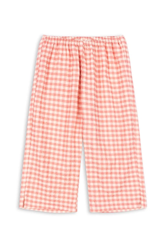 Konges Sløjd spodnie bawełniane dziecięce RHW X KS BELLA PANTS GOTS KS103590 czerwony SS25