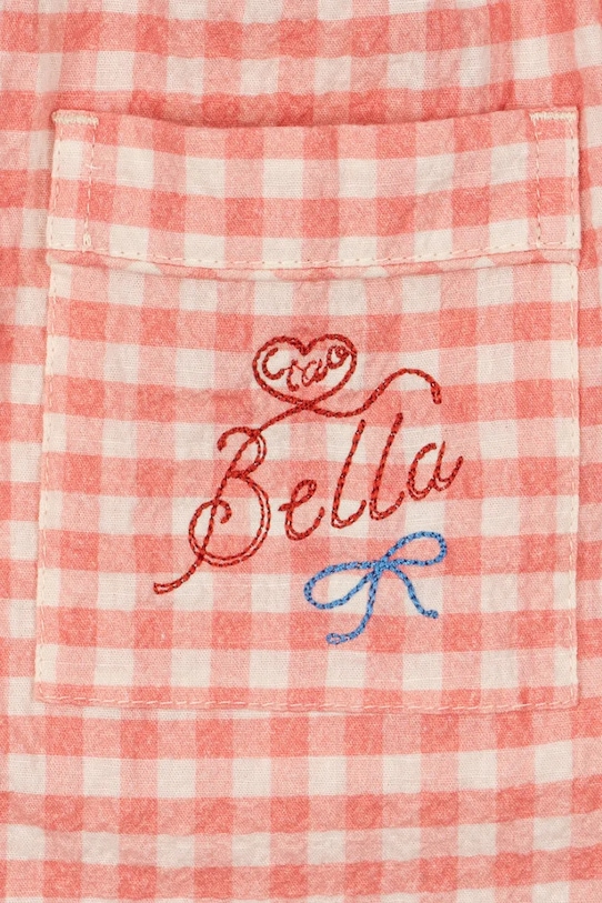 Konges Sløjd spodnie bawełniane dziecięce RHW X KS BELLA PANTS GOTS czerwony KS103590