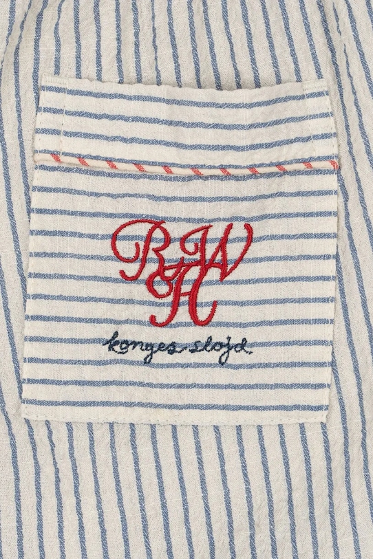 Konges Sløjd pantaloni de bumbac pentru copii RHW X KS DUO PANTS GOTS albastru KS103595