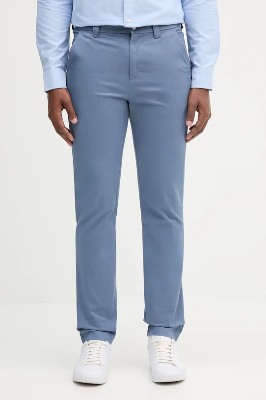 Nohavice Tommy Jeans s elastanom modrá DM0DM20282