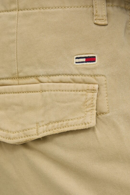 Хлопковые брюки Tommy Jeans зелёный DM0DM20293