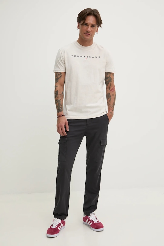 Tommy Jeans spodnie DM0DM20281 czarny SS25