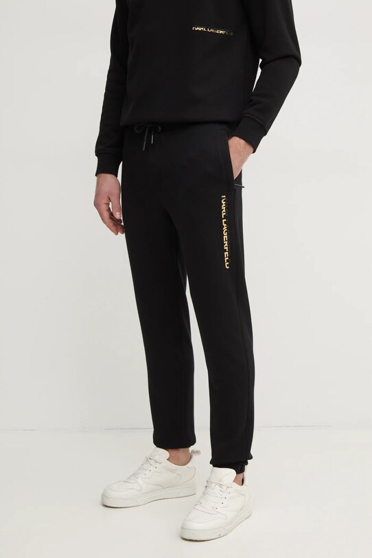 Karl Lagerfeld spodnie dresowe dzianina czarny 705464.551900