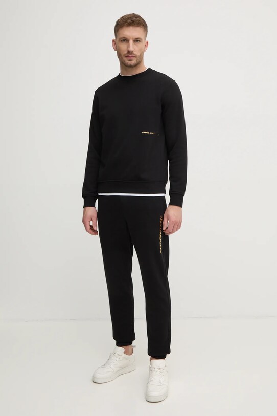 Karl Lagerfeld spodnie dresowe 705464.551900 czarny SS25